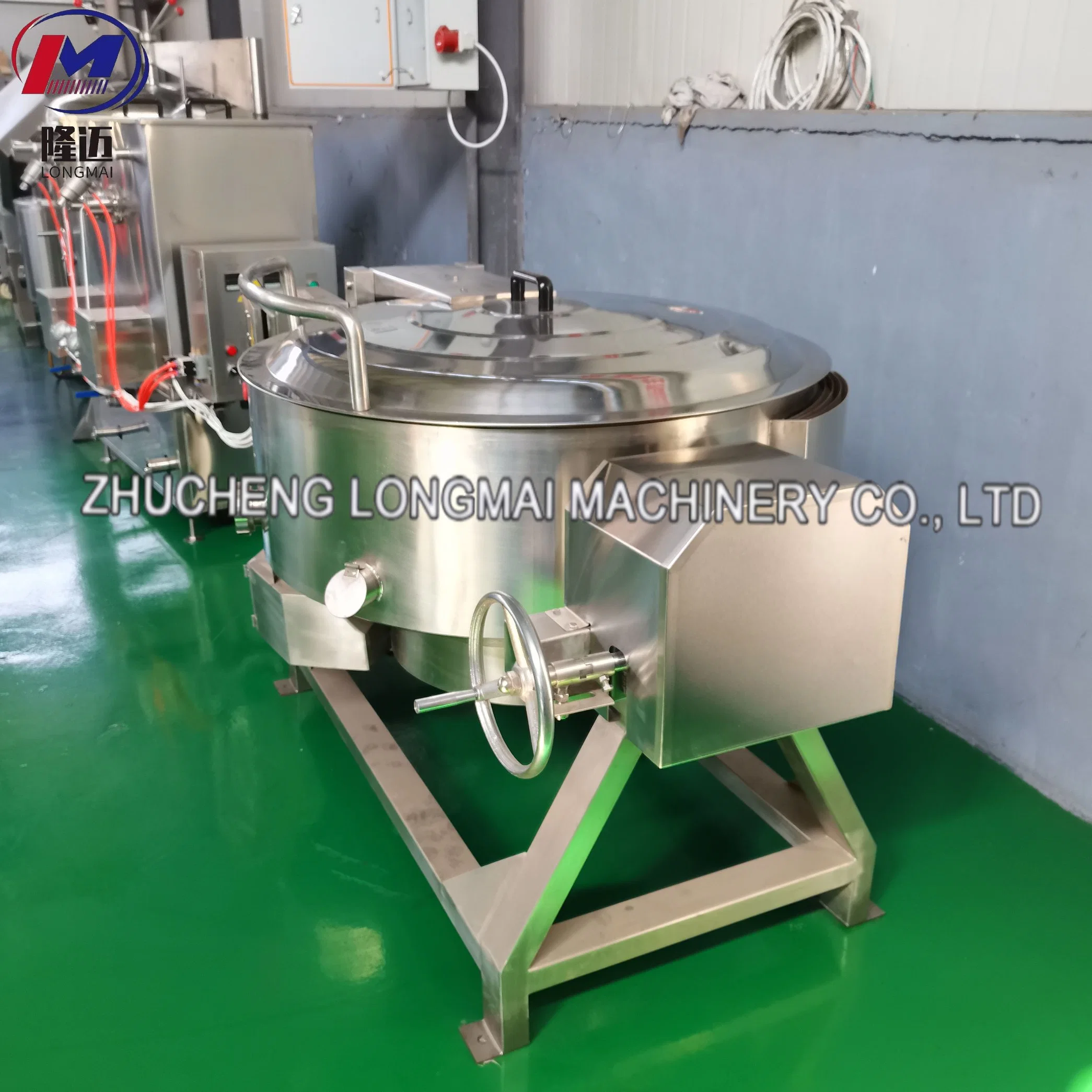 Full-Automatic Steam Heating Stirrer Cooking Pot Jacketed Kettle with Mixer