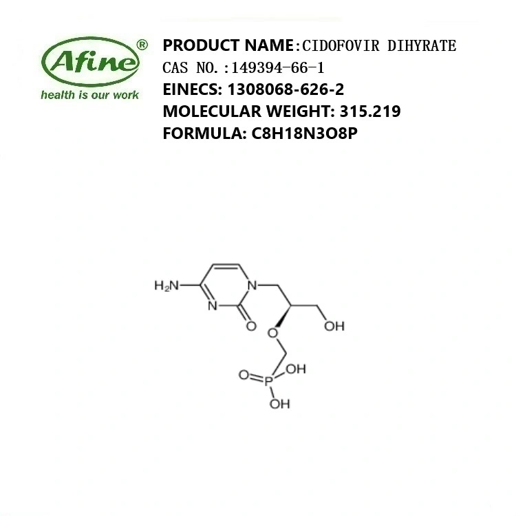 CAS 149394-66-1 Cidofovir Hydrate / Cidofovir Dihyrate / Drg-0145 / GS-0504 / Unii-Jil713q00n / Cidofovir Hydrate (1: 2)