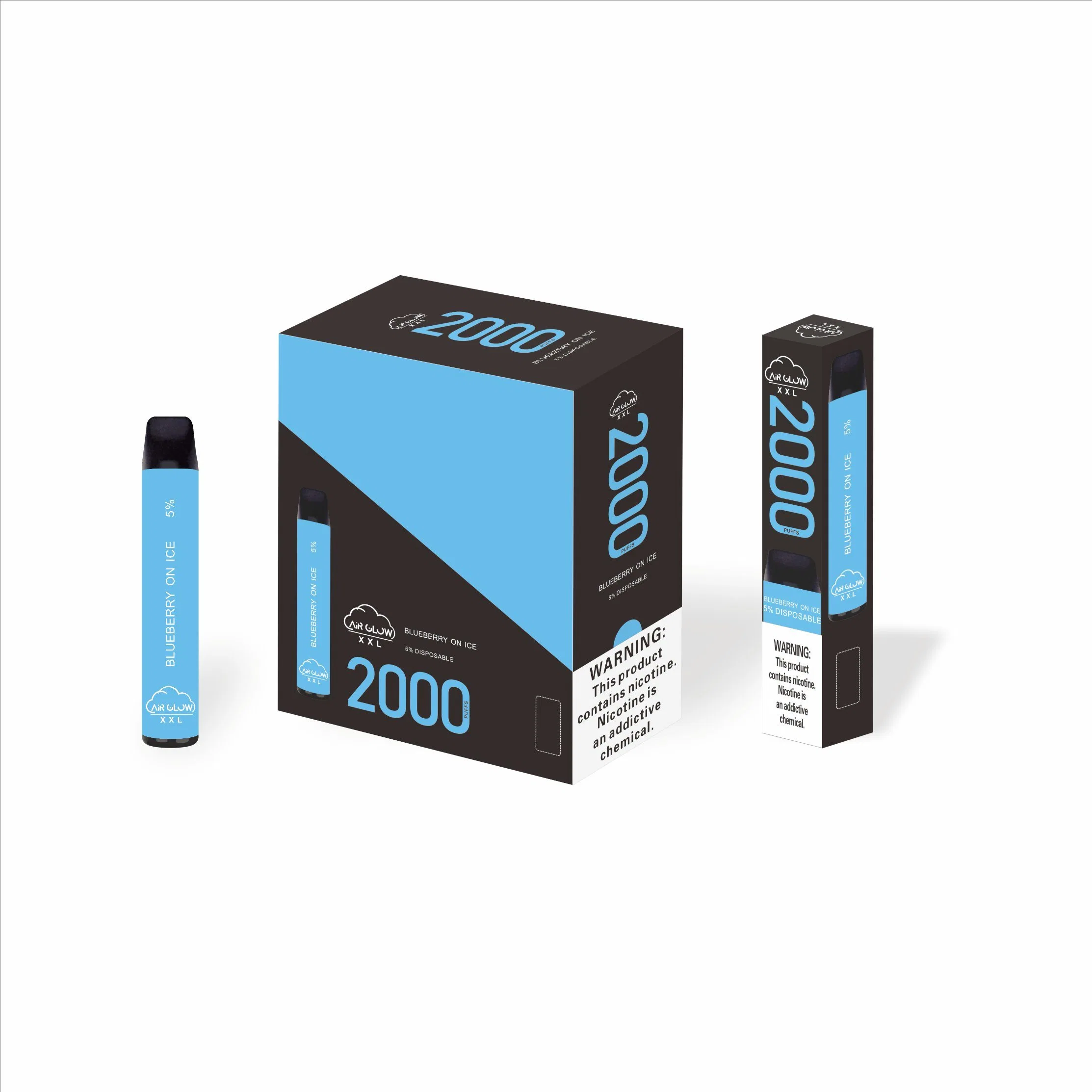 2021 سعر الجملة نكهات فواكه رخيصة Vape 2400puffs عرض لا يمكن تفرغ ه السجائر