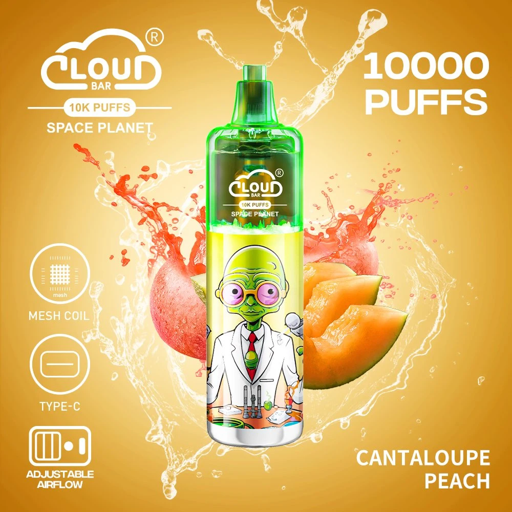 Prix d'usine Cloud Bar Space Planet 10000 Puff rechargeable jetable Afficheur VAPE