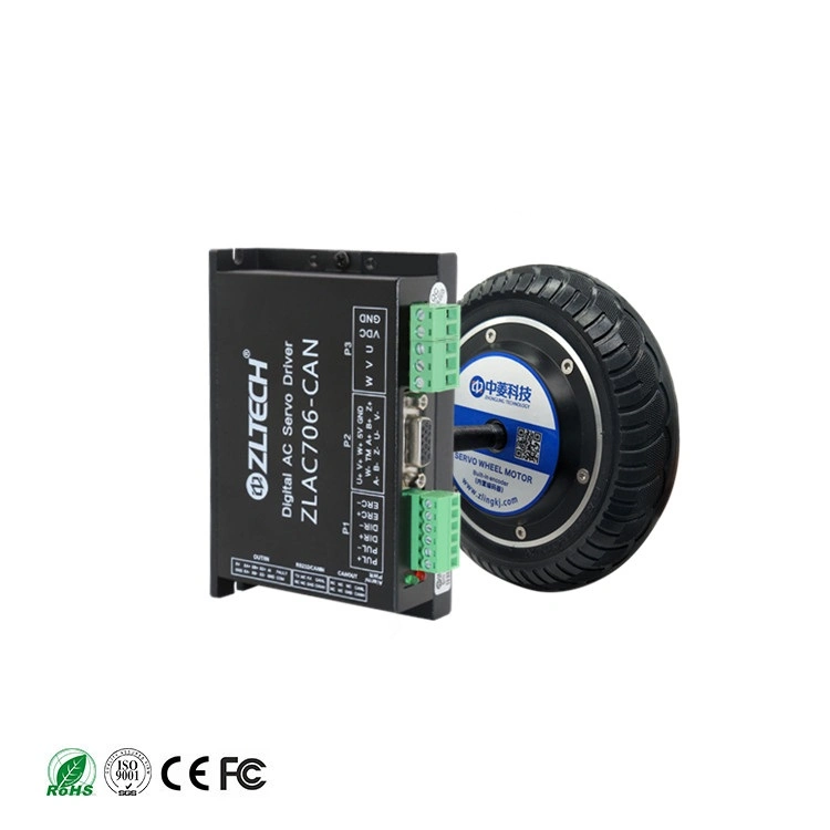 6.5inch 24V 150W 5n. M 120kg Load Brushless DC Wheel Hub Servo Motor