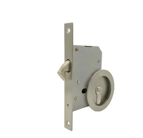 Stainless Steel 304 Bathroom Sliding Cavity Lock Door with Cylinder