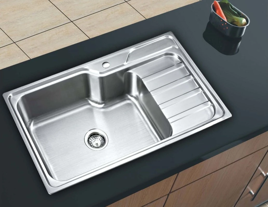 Kitchen Sink Factory OEM Stainless Steel Sink Walnut Double Bowl Single Drain Wda11650-M