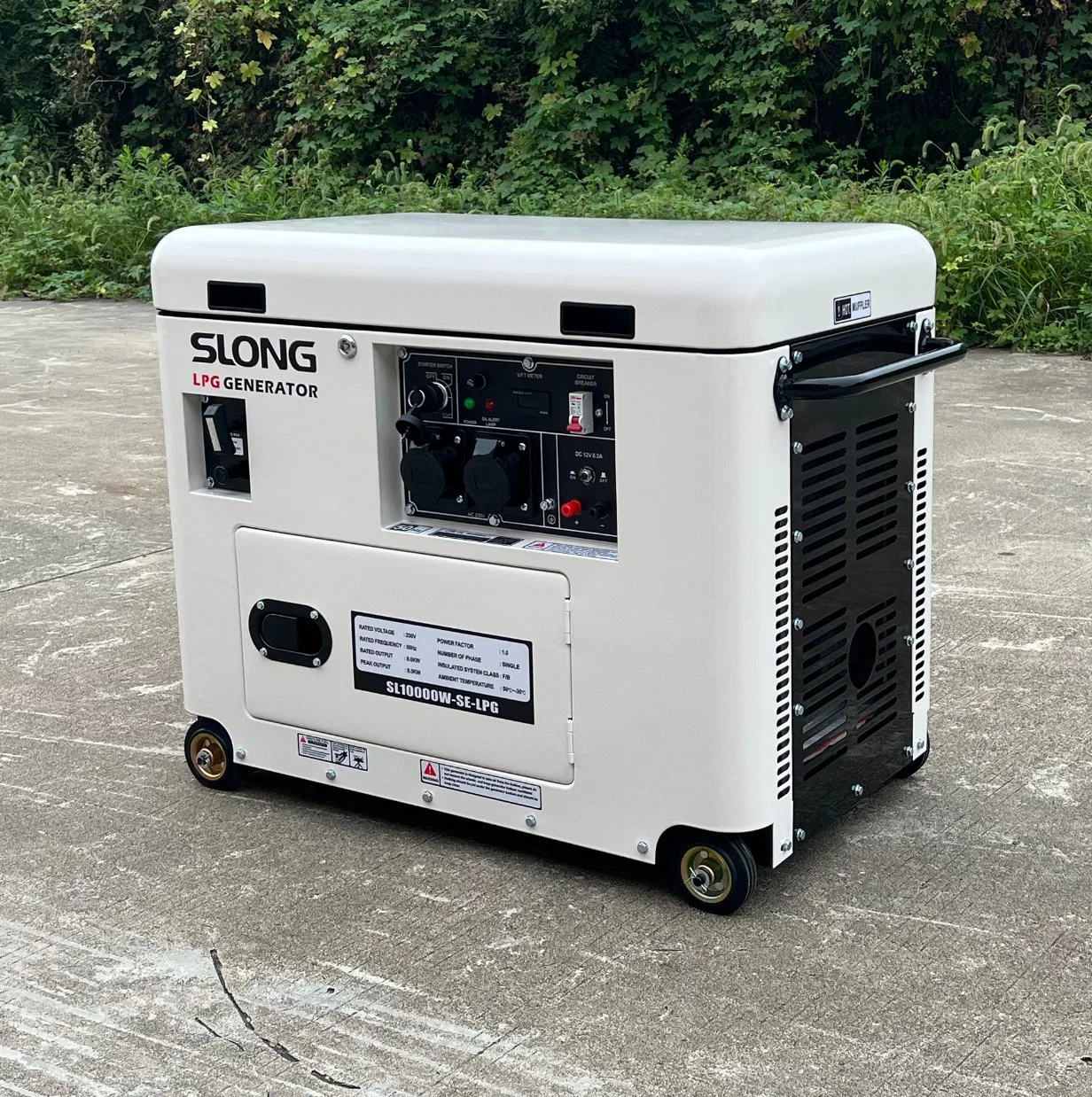 E. Slong Brand Super Silent 7,5kW LPG Gas Power Generator