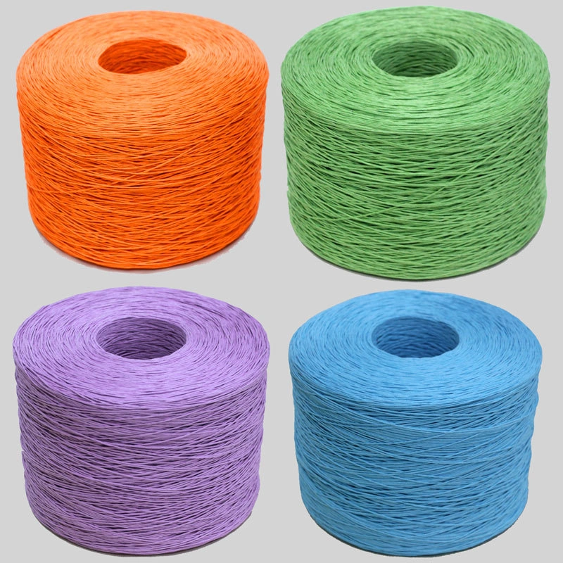 Single Strand Tag Braided Paper Vine Eco-Friendly DIY Hand-Tied Rolls