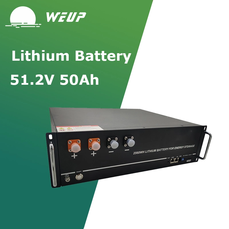 Nouveau design économique portable Batterie LiFePO4 solaire 2,56 kW Batteries au lithium-ion Tout-en-un Contrôleur MPPT Batterie de stockage domestique.