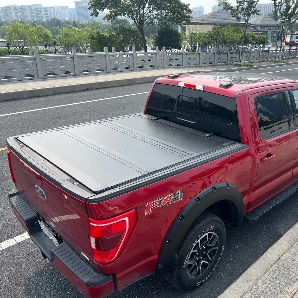 KSCPRO New Design Hard Tri-Fold Low Profile Truck Bed Pickup Tonneau Cover for Dodge Ram 1500 2500 3500HD