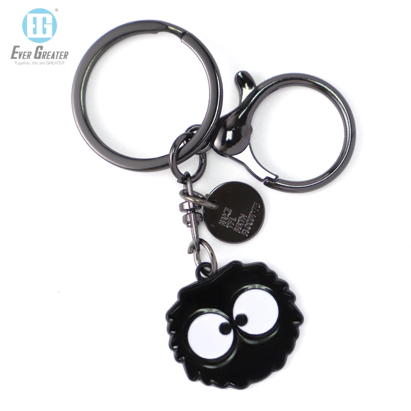 Пользовательские цепочки ключей изящный металлический Keychains эмаль