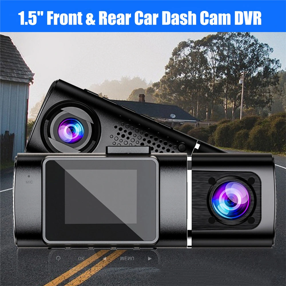 1080P 1.5 Inch Car Dash Cam DVR Dual Lens Camera Recorder Blackbox