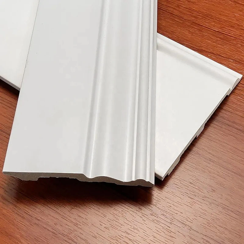 Environmentally Friendly Waterproof White Skirting Polystyrene PS Molded Board Foam White Skirting Board