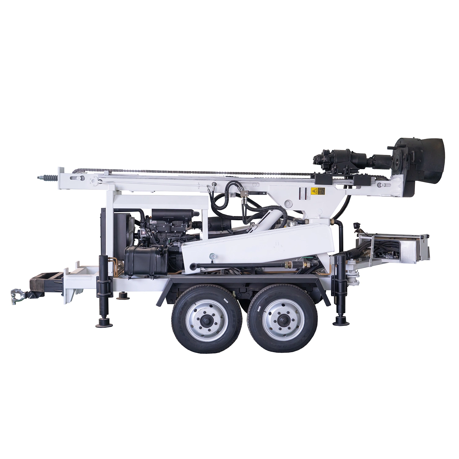 High Efficiency Trailer Water Bore Hole Drilling Rig