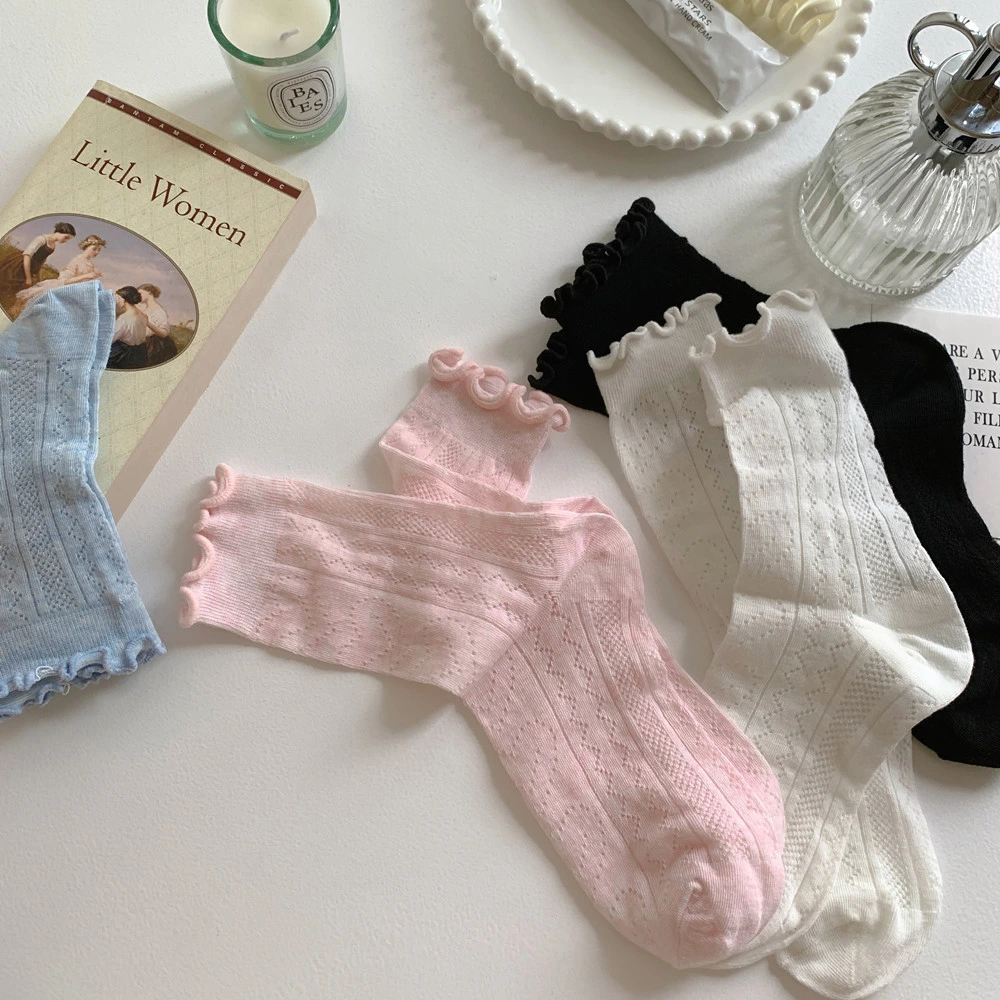 Cotton Durable Knitting Comfortable Women Happy Tight Fitting Casual Deodorization Antibacterial Sock