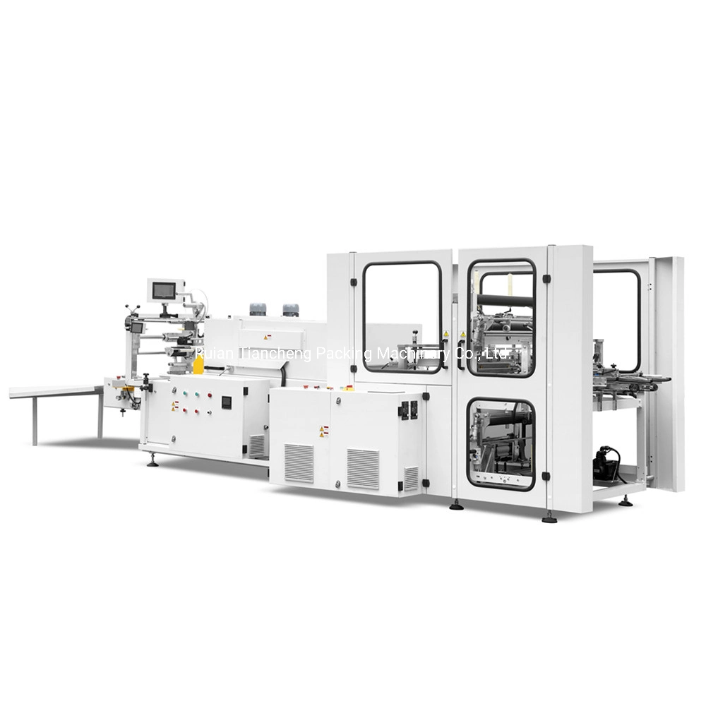 Factory Tcj-RS Automatic Gift Paper/Plastic Film Roll Rewinding Shrink Wrapping Machine