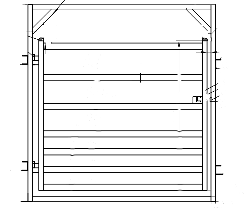 2.2m X 2m Heavy Duty Cattle Fence Yards Cattle Panel Gate