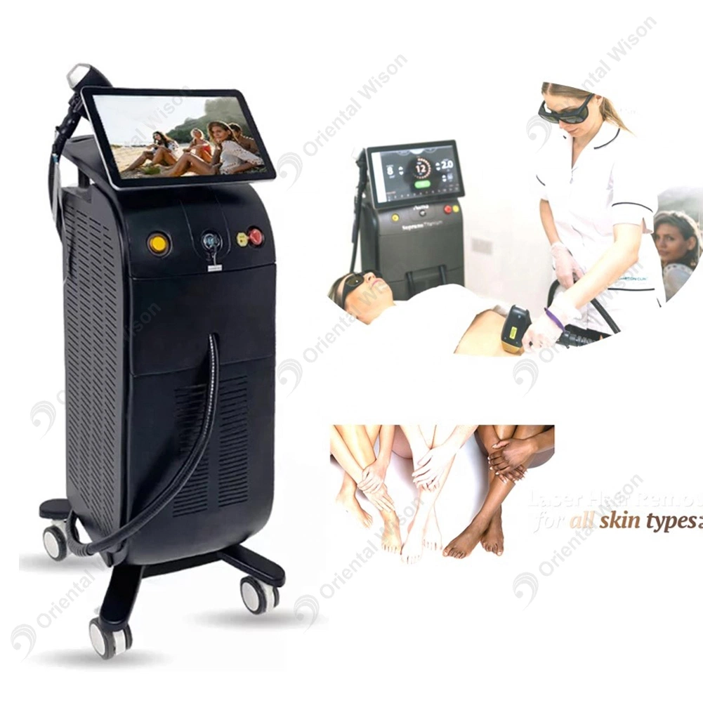 Hot Ice XL diode laser de 755 808 1064nm laser à diode laser Alexandrite 808nm Hair Removal Alexandrite Épilation Au Laser la machine