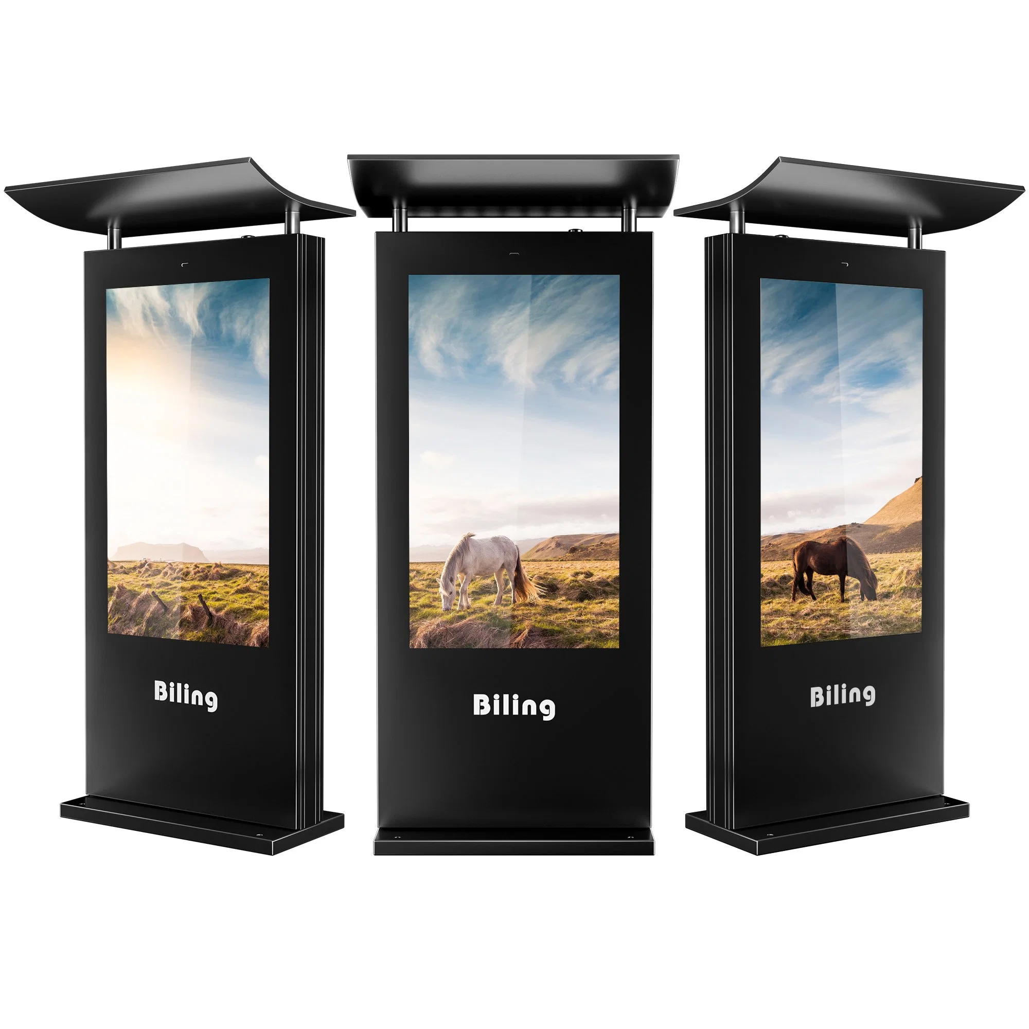 IP55 56 pulgadas WiFi Connect 55 65 75 Grande impermeable Pantalla de publicidad Digital Signage Kiosk Waterproof pantalla LCD exterior