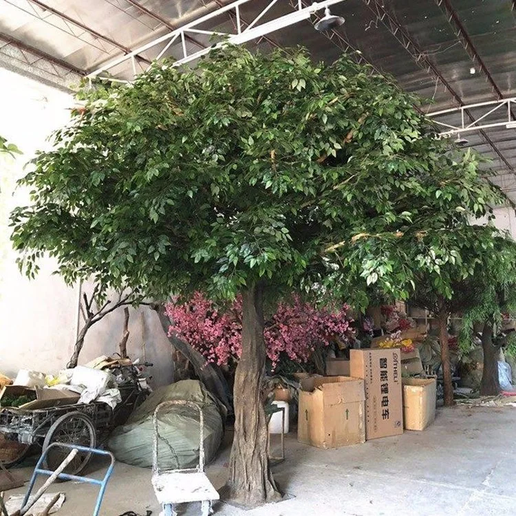 Wholesale/Supplier 3 Meter High 60cm Diameters Fiberglass Artificial Banyan Tree Large Artificial Decorative Tree for Hotel Decor