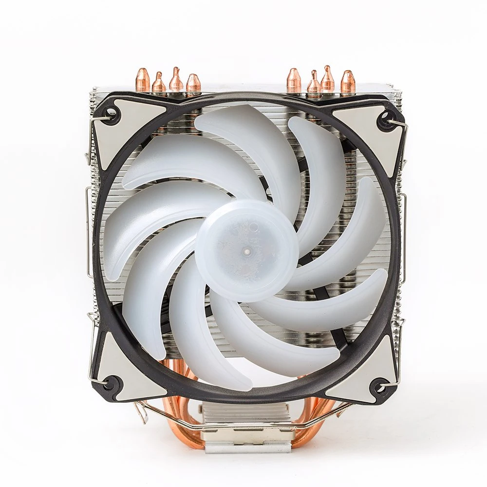 Four Copper Air-Cooled Heat Sink CPU Cooler Intel115X 1200 1366 AMD Am4 Am3 (+) Cooling PC Fan