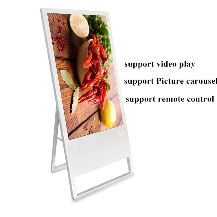 43-Inch Floor Standing Flexible Folding HD Digital Signage Ad Player Network WiFi Video LED Commercial Advertising Display