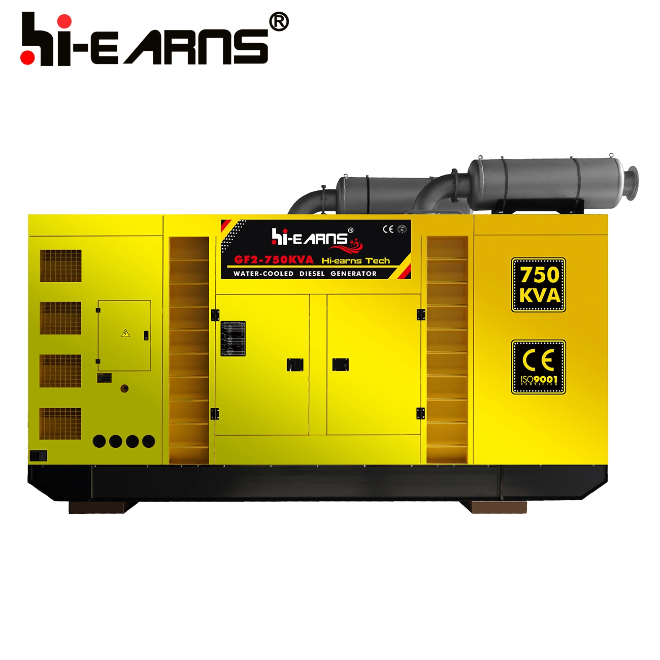 Hiearns Barnd 600kw Fixed Hi-Earns CE, ISO9001-2008 Power Generation Diesel Generator Set