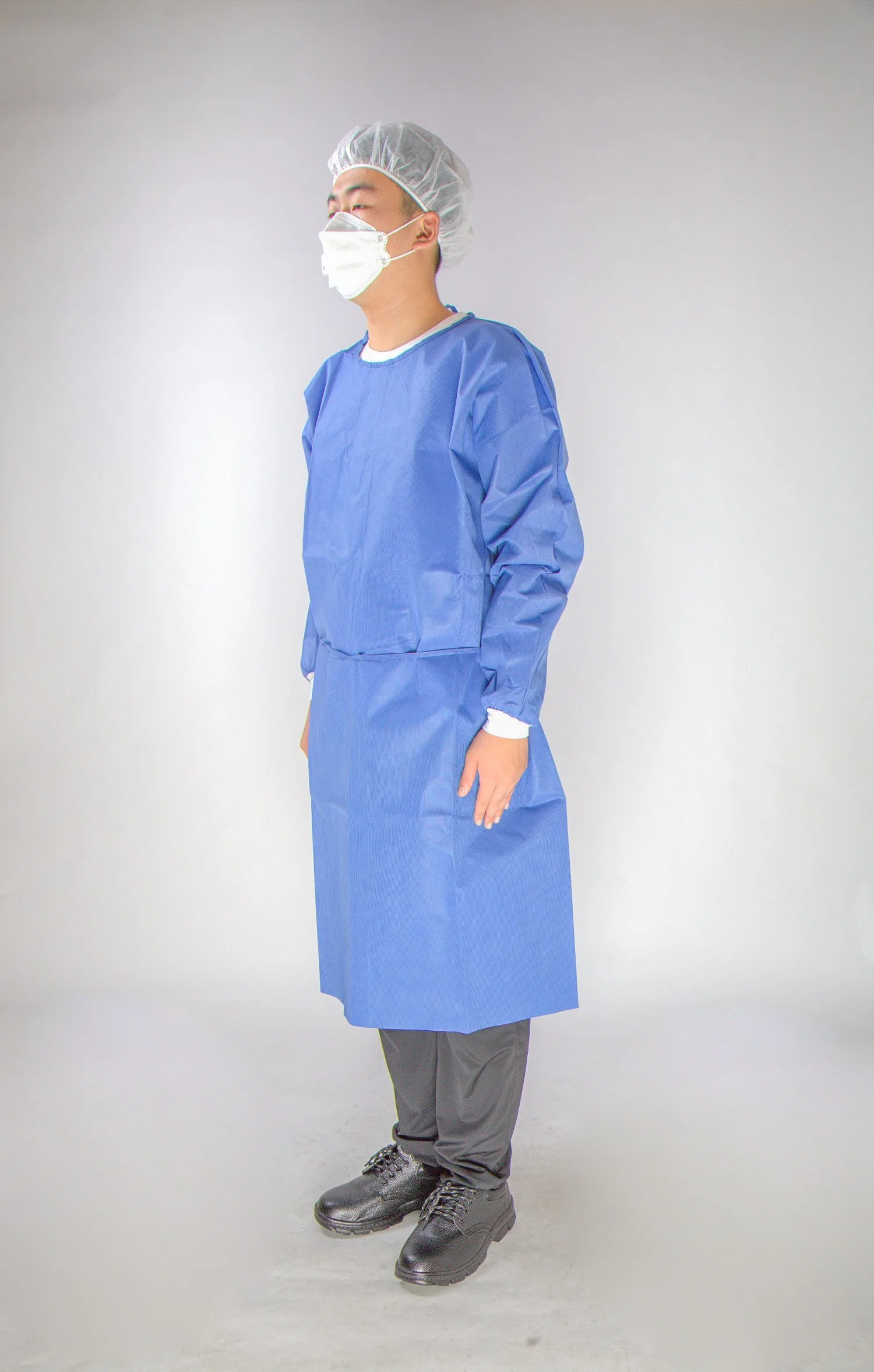 SMS Gown Disposable Gown Manufacturer Waterproof Breathable Hospital Nonwoven SMS Isolation Gown Disposable Lab Coats