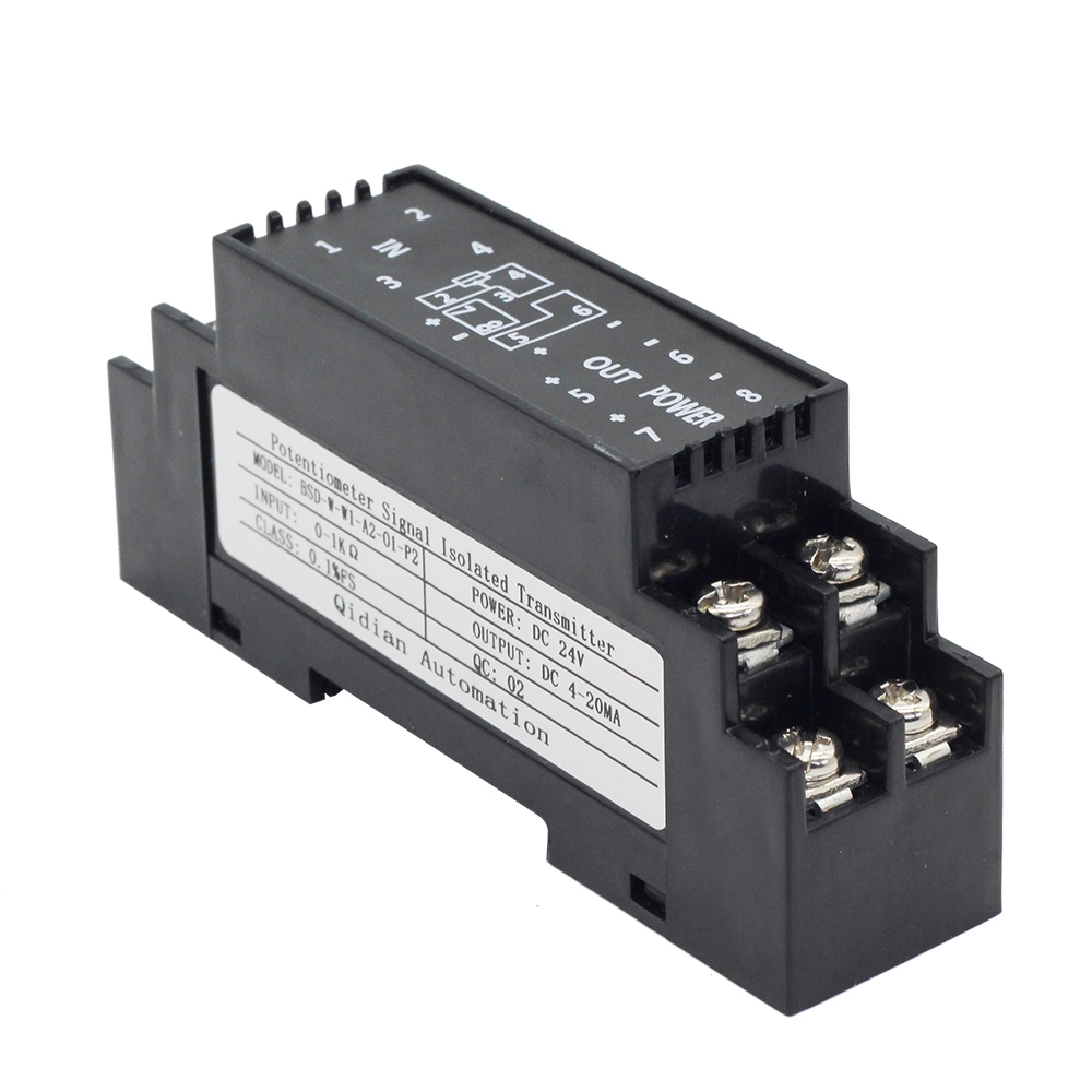 Transmisor de potenciómetro BSD-W 0-100kohm 4-20mA 0-10V aislamiento de señal