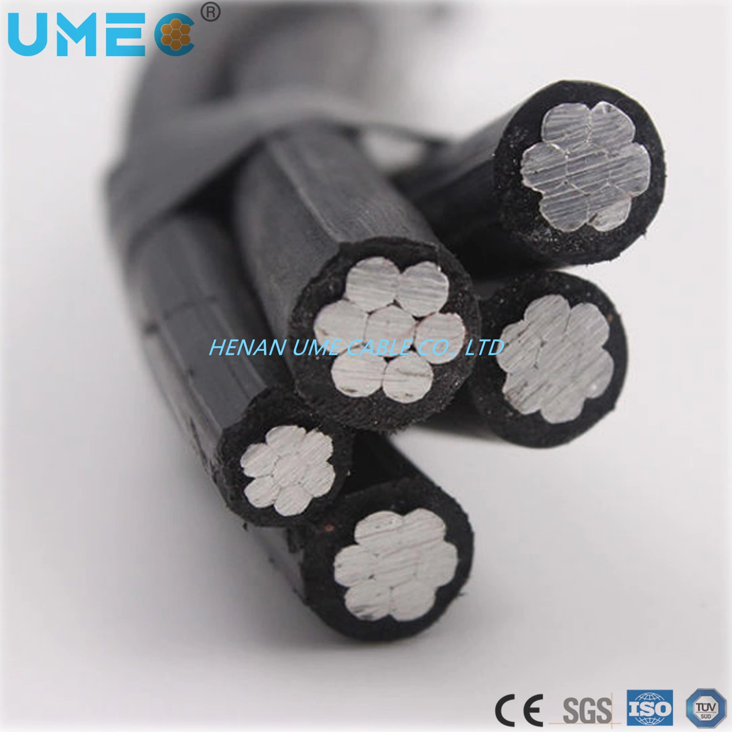 Stranding Aluminum Conductor of 5 Strands Aluminum Conductor Stranding XLPE Insulated Caai Cable/Self-Supporting