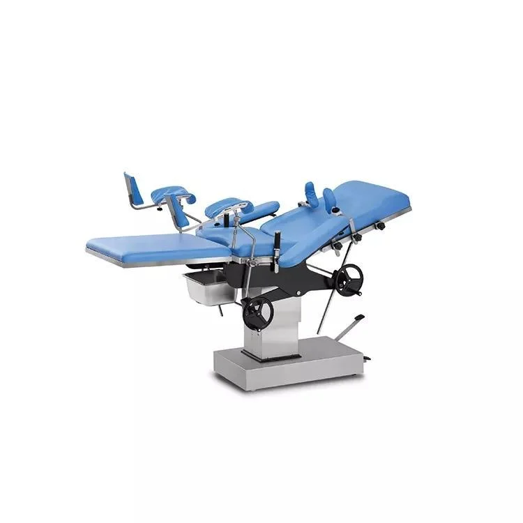 Hospital Cheap Price Manual Gynaecology Examination Bed Ordinary Obstetric Table