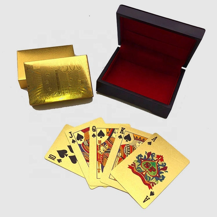 Logo Druck Werbung Werbeartikel Golden Spielkarten Pokers mit gut Paket