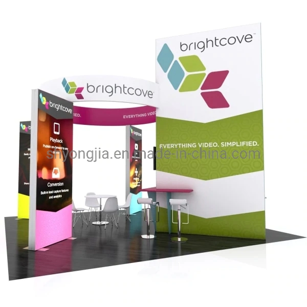 20 X 20 Modular Island Exhibit Advertising Aluminium Trade Show Booth Stand