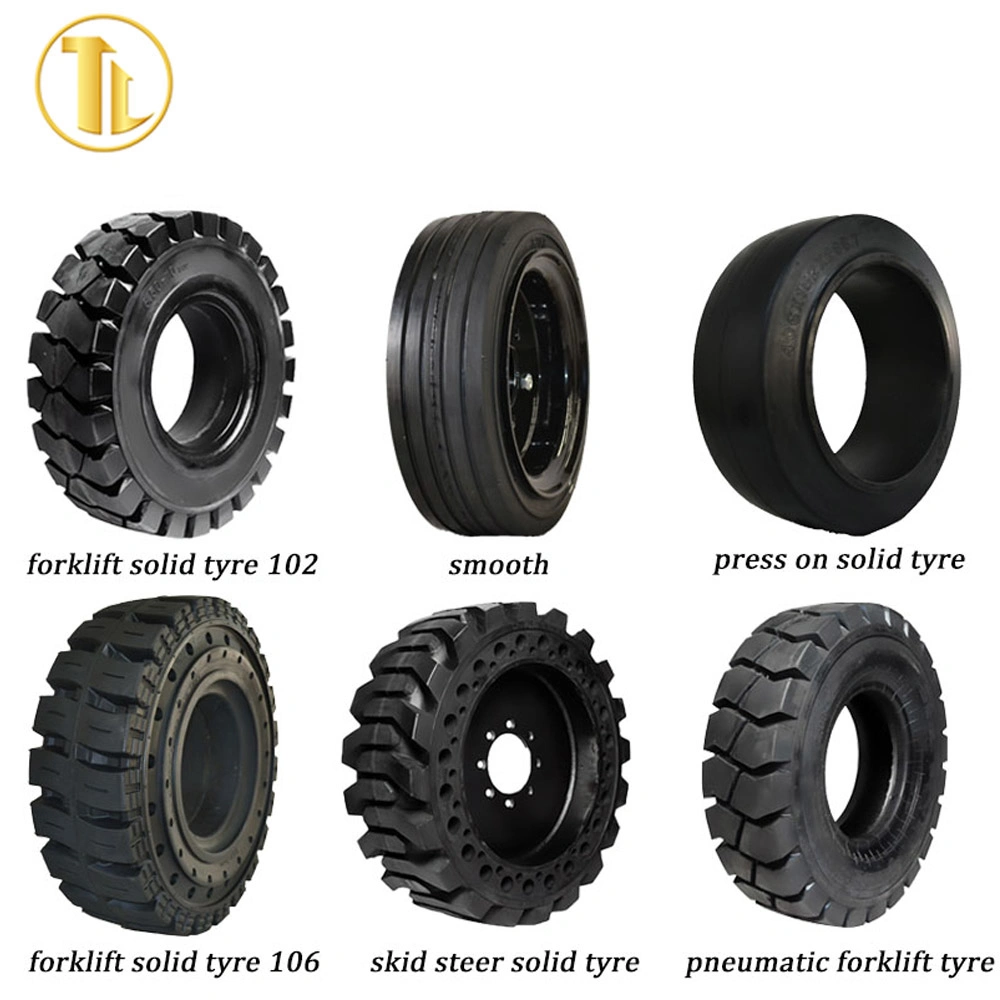 Wholesale/Supplier Forklift Truck Tire 6.50-10 28X9-15 6.00-9 7.00-12 Non-Marking Forklift Solid Tyres