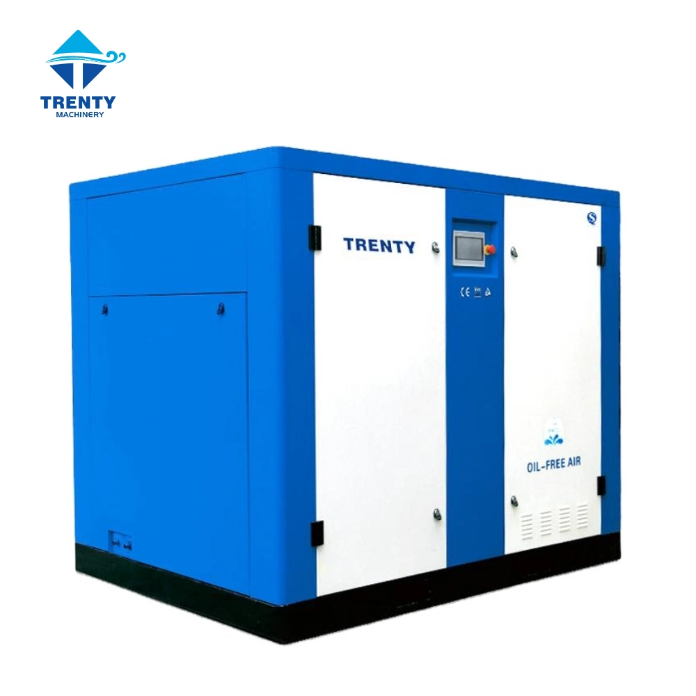 2021 New High Efficiency (30% Energy Saving) Single Screw Air Compressor 100% Oil-Free Low Pressure Compressors 11kw 8-12.5 Bar