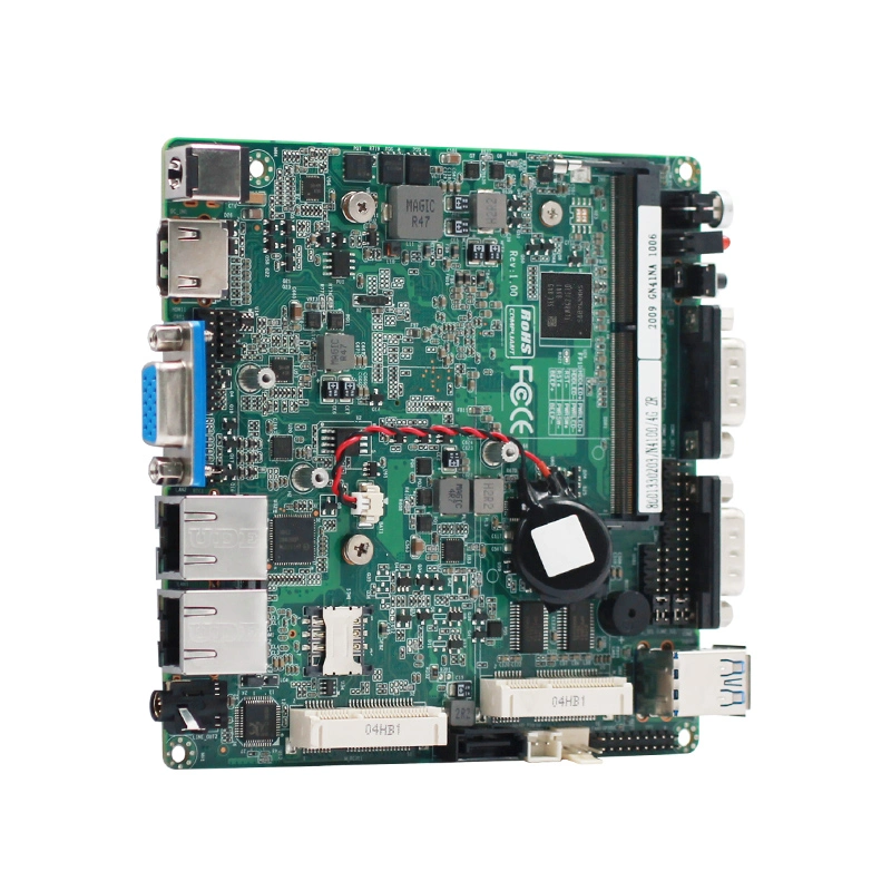 J4125 Motherboard DDR4 4RS232 2RS485 VGA HD SATA 4K, 6COM Ordenador de sobremesa Motherboard 2USB Gpio Tpm2.0 Barebone Mini PC