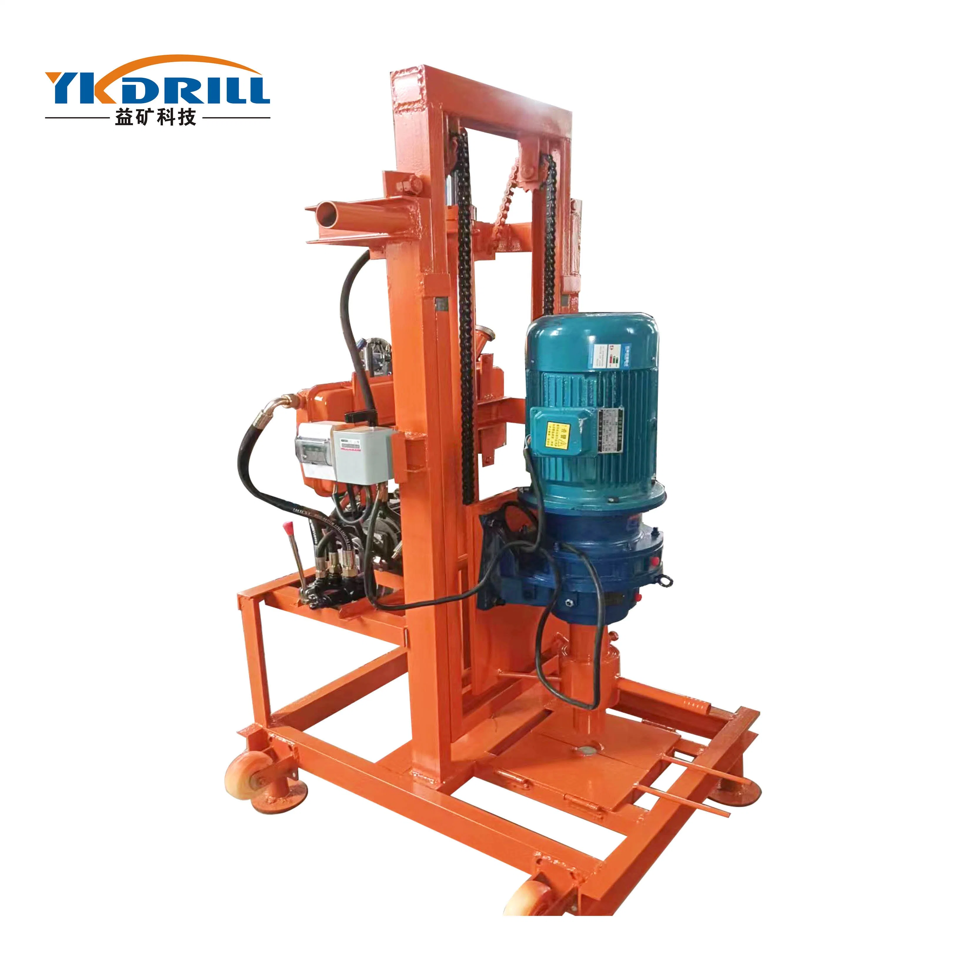 OEM 100m 120 Meters Electric Hydraulic Folding Drilling Rig Electric Lifting Drill Rig Machine Water Well Drill