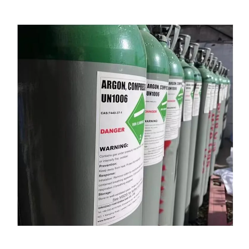 Wholesale High Purity 99.999% Argon Gas Seamless Steel 40L 50L Cylinder Oxygen Argon Hydrogen Helium Gas