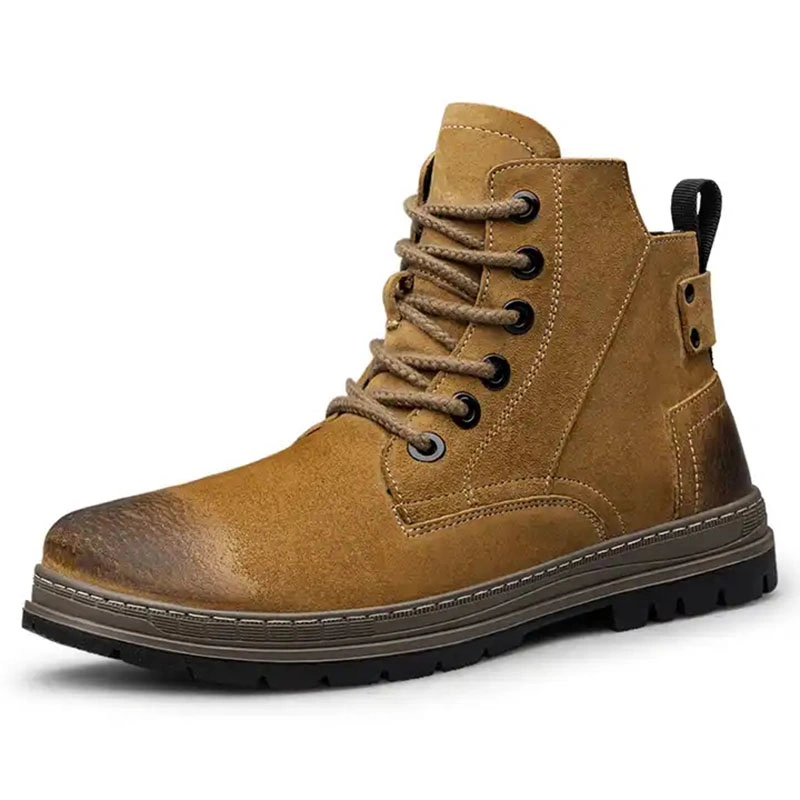 Hot Selling Handmade Shoe Heavy Duty Workingman Good Year Welted Chaussures de sécurité