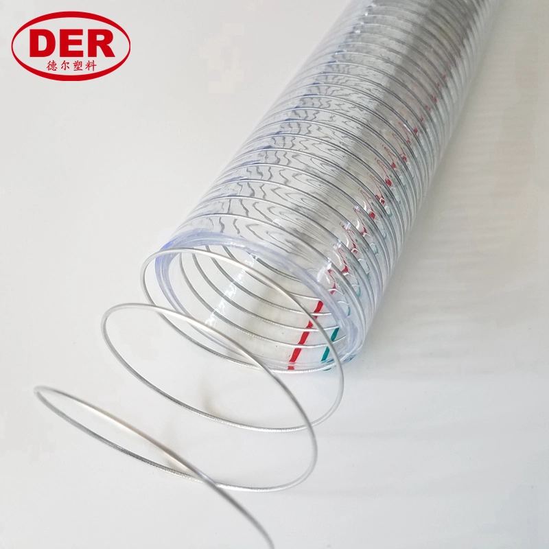 PVC Spring Spiral Steel Wire Reinforced Hose for Agriculture Pump