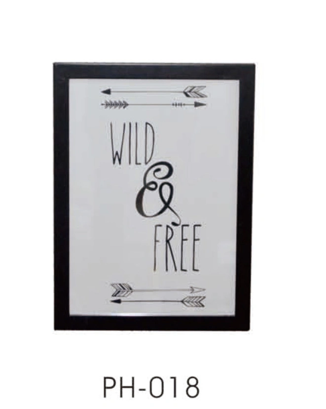 Pine Wood Single Picture Frame with Words