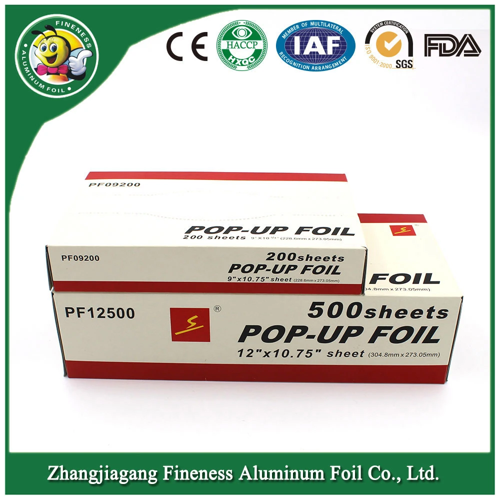 Disposable Aluminum Foil Sheet for Food Packing Pop up Aluminium Foil Paper