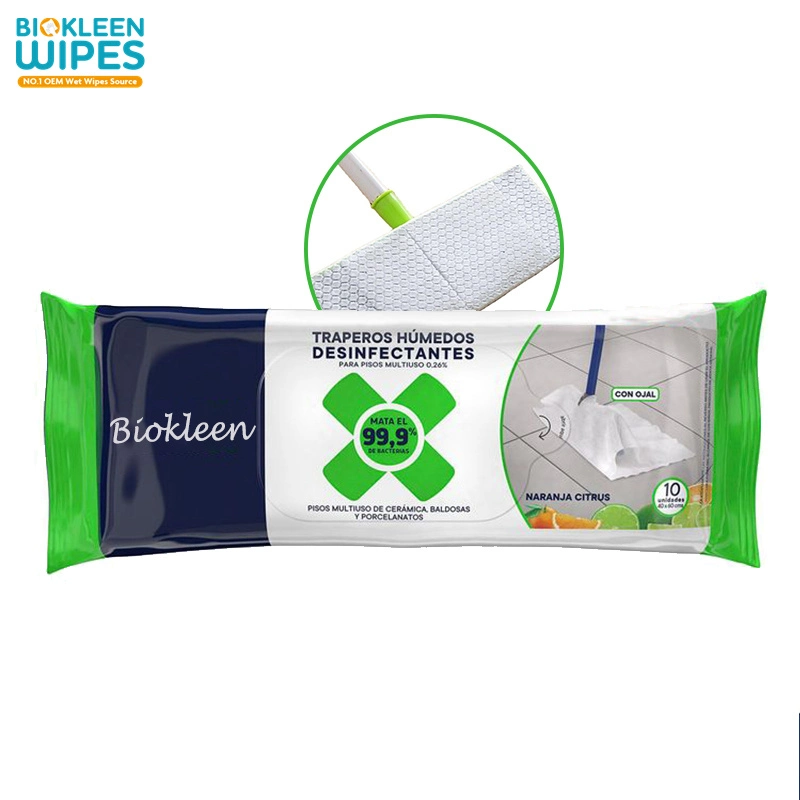Biokleen Personalizada Limpeza doméstica de amostras gratuitas - desinfecção natural gratuita Toalhetes Cloth Bio Wet Floor
