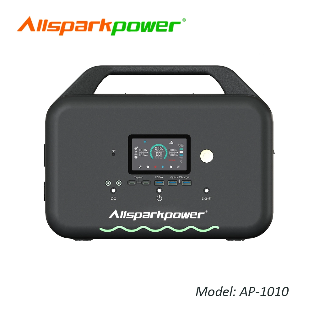 Allsparkpower 1000W Estação de Energia Portátil com banco de Energia Sem Carga para camping