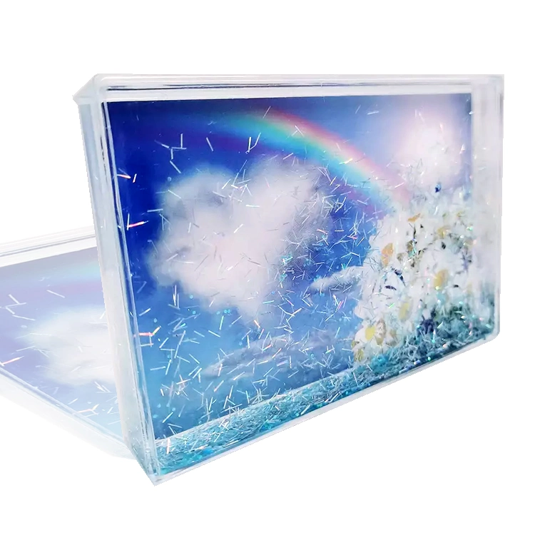 4*6 Inch Glitter Shake Frame with Water Acrylic Wedding Gift
