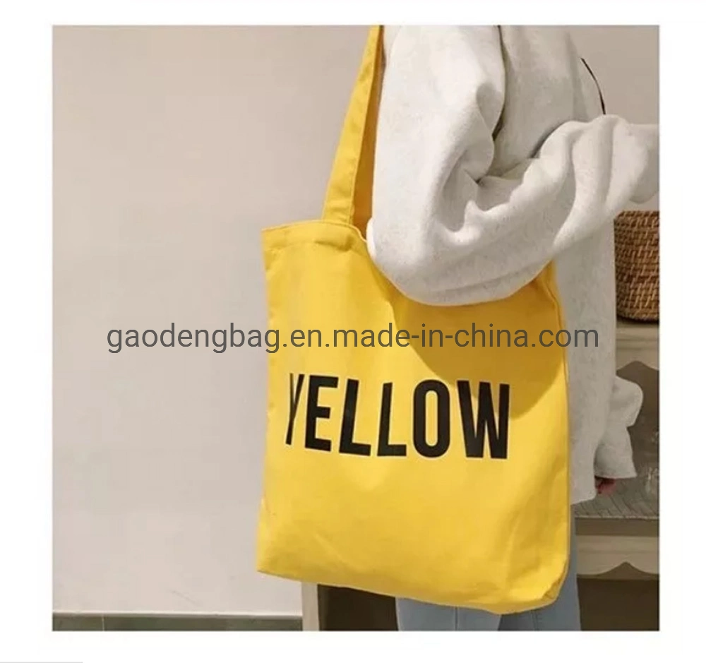 Shopping Bag Canvas Shoulder Bag Reusable Female Hand Tote Bag