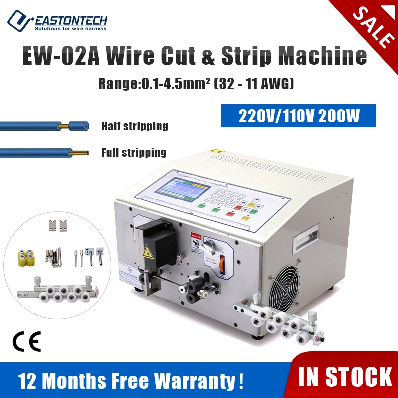 Estontech EW-02A Kabel-Herstellungsausrüstung Mobile USB Kabel Herstellungsmaschine Automatische Computer Wire Stripping Peeling Schneidemaschine