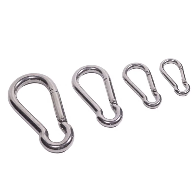 Karabiner Link Schnalle Pack Grade Aus Edelstahl Mit Schnapphaken Heavy Duty Quick Link für Camping Angeln Wandern Reisen