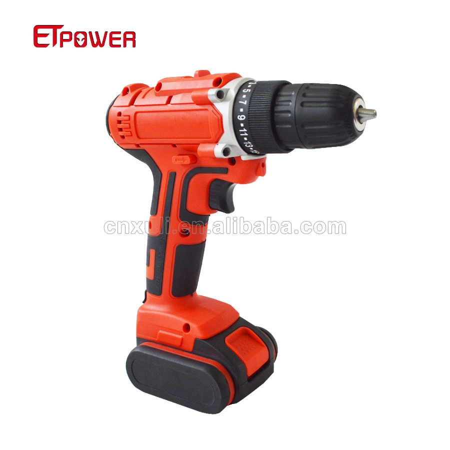 Etpower 16,8V Bateria Li-ion Cordless Berbequim broca elétrica 10mm fendas aparafusadora sem fio