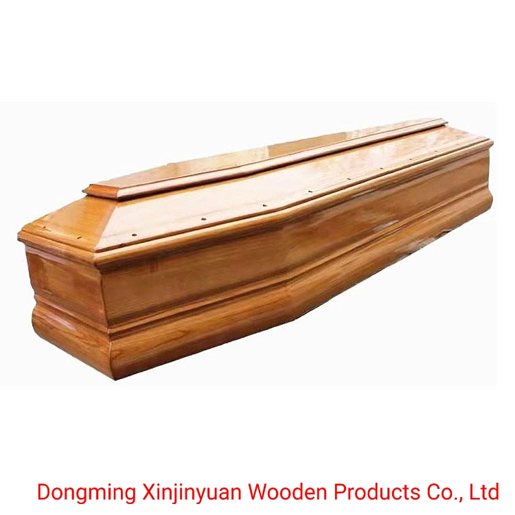 Adultos MDF enchapado de madera Madera de ataúd funeraria Cremación