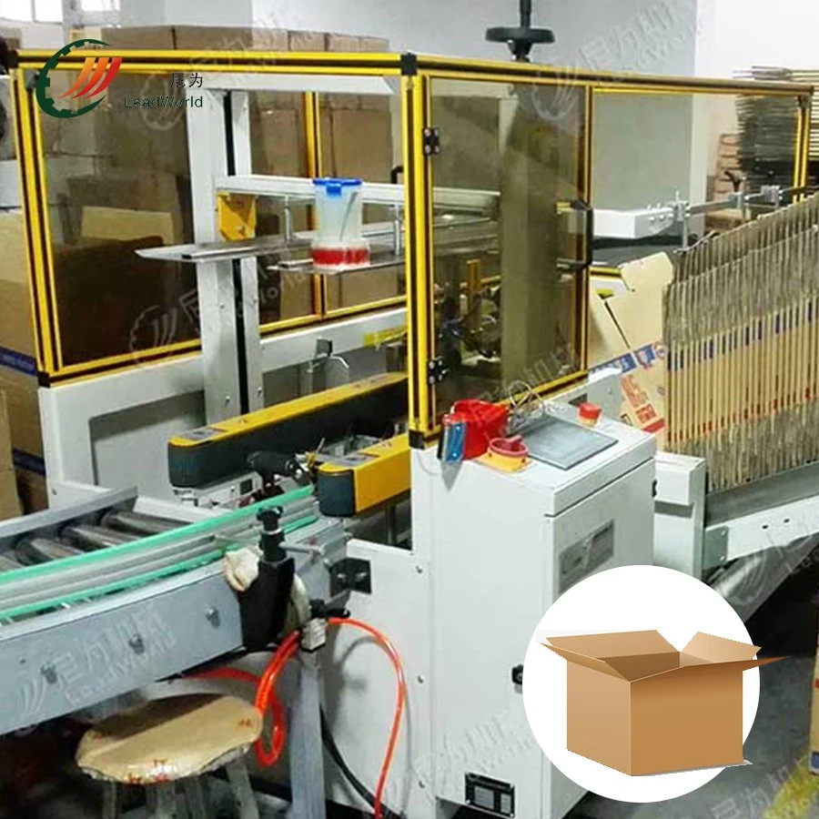 Auto Corrguted Box Erecting Machine Automatic Tape Carton Case Erector Machine