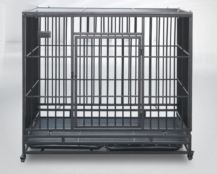 2023 Wire Dog Cages Metal Dog House with Divider Pet Carrier