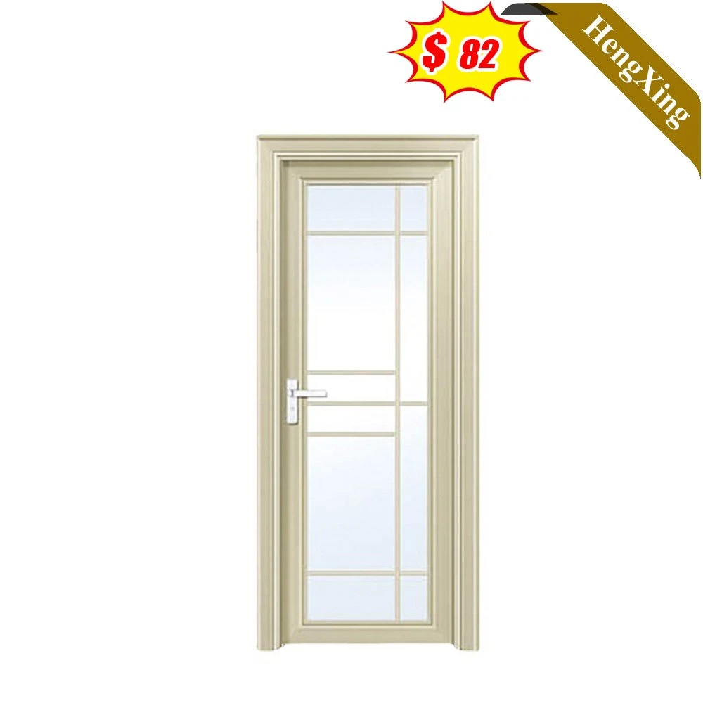 Hot Selling Building Material Bathroom Toilet Entry Door Wood Rosted Casement Interior Door (UL-22D069)